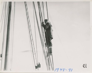 Image: Miriam in rigging